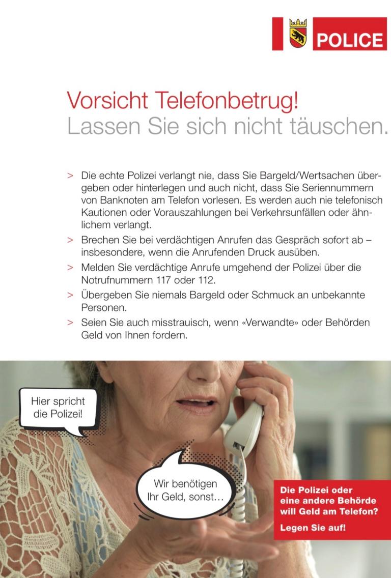 Vorsicht Telefonbetrug!